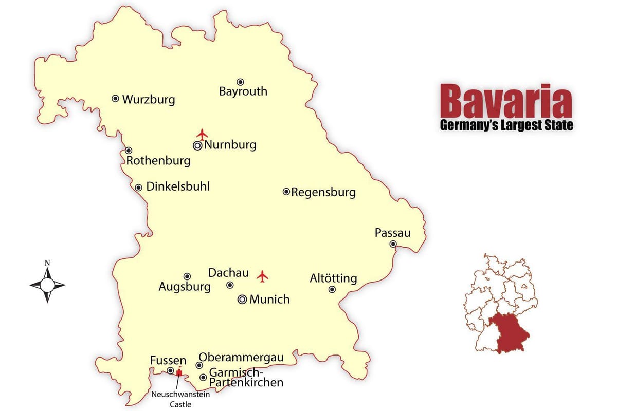 munchen đức bản đồ