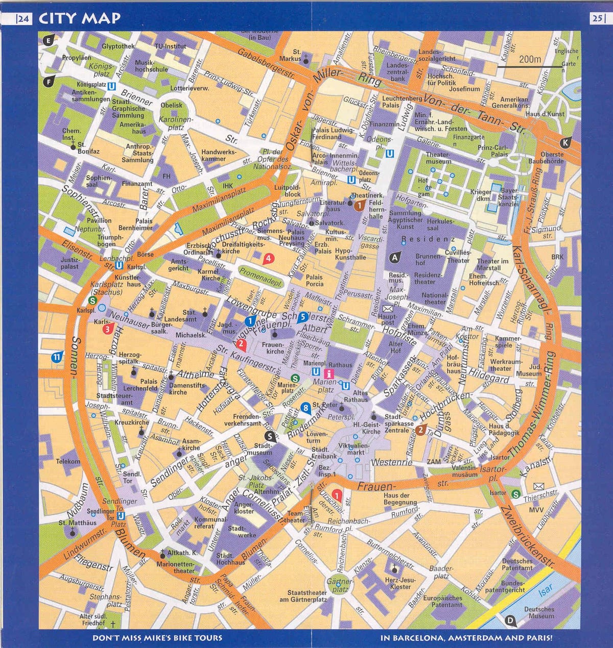 Bản đồ của munich trung tâm