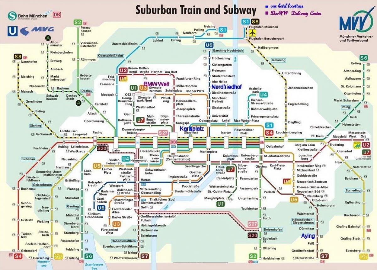 muenchen metro bản đồ