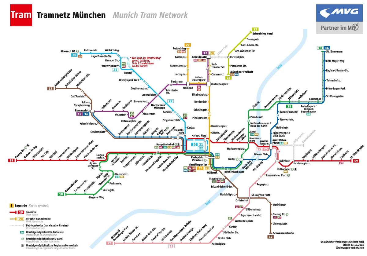 Bản đồ của munich trâm