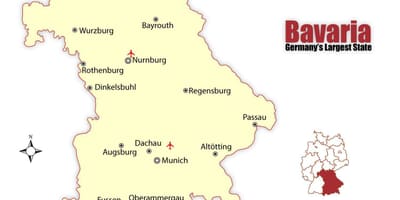 Bản đồ của đức đang ở munich