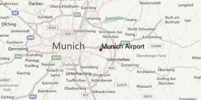 Bản đồ của munich và khu vực xung quanh