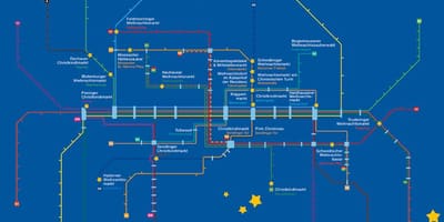 Bản đồ của munich thị trường giáng sinh