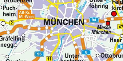 Trung tâm Munich bản đồ