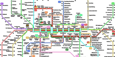 Bản đồ của munchen metro