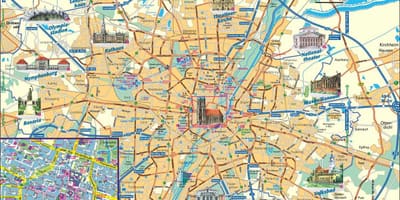 Bản đồ thành phố của munich đức