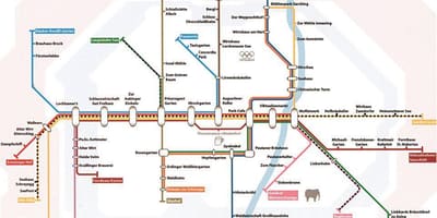 Bản đồ của munich bia vườn