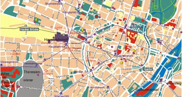 Bản đồ của munich cuộc sống về đêm
