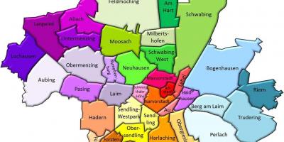 Munich huyện bản đồ