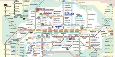 Muenchen metro bản đồ