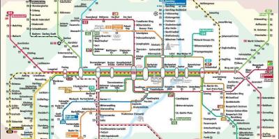 Munich tàu điện ngầm bản đồ