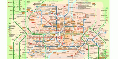 Munich giao thông công cộng bản đồ