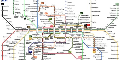 Munich s8 đào tạo bản đồ